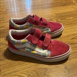 Vans Girls Pink Suede Sneakers